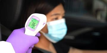 IR thermometer forehead